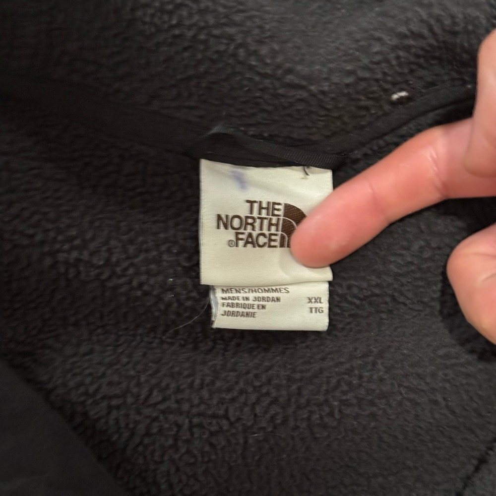 The North Face Jacket Men M Black Carbondale 1/4 Snap Fleece Pullover Hooded - Picture 4 of 7